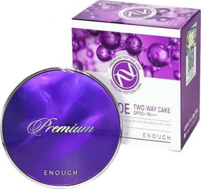 Премиум-пудра с пептидным комплексом + зап.блок Premium 8 Peptide Two Way Cake SPF50+ PA+++ #21 11g+11g – фото 1