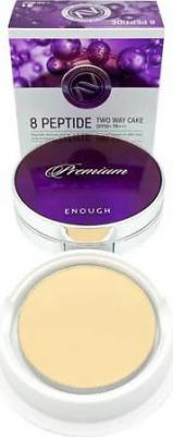 Премиум-пудра с пептидным комплексом + зап.блок Premium 8 Peptide Two Way Cake SPF50+ PA+++ #21 11g+11g – фото 7