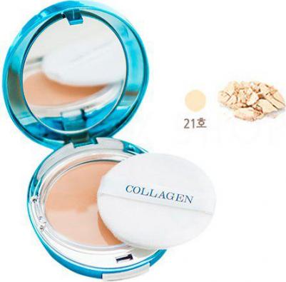 Пудра для лица увлажняющая с коллагеном Collagen Hedro Moisture Two Way Cake SPF 25 PA+++ 21 тон – фото 3