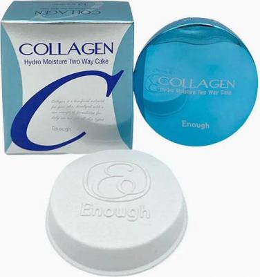 Пудра для лица увлажняющая с коллагеном Collagen Hedro Moisture Two Way Cake SPF 25 PA+++ 21 тон – фото 4