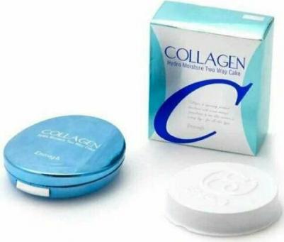 Пудра для лица увлажняющая с коллагеном Collagen Hedro Moisture Two Way Cake SPF 25 PA+++ 21 тон – фото 9