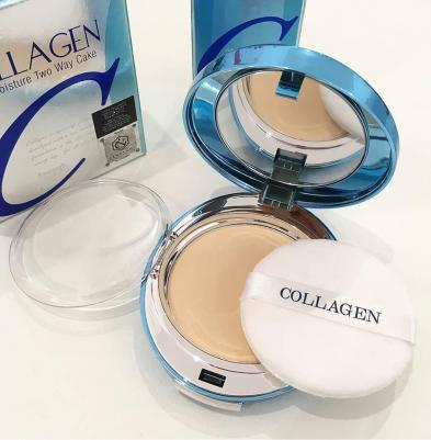 Пудра для лица увлажняющая с коллагеном Collagen Hedro Moisture Two Way Cake SPF 25 PA+++ 21 тон – фото 15