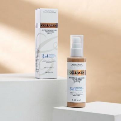 Тональная основа с коллагеном 3 в 1 3in1 Collagen foundation #23 100мл – фото 6