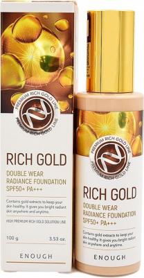 Тональный крем с частичками золота Rich Gold Double Wear Radiance Foundation SPF50+ PA+++, 100 гр – фото 5