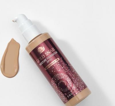Тональный крем с улиточным муцином Gold Snail Moisture Foundation Light Beige SPF30+ #13 – фото 14