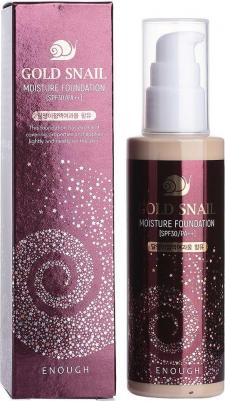 Тональный крем с улиточным муцином Gold Snail Moisture Foundation Light Beige SPF30+ #13 – фото 15