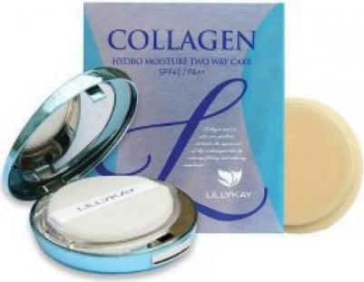 Увлажняющая пудра с коллагеном Collagen Two Way Cake Including Refill #13, 13 мл – фото 16