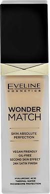 Адаптирующаяся тональная основа WONDER MATCH c гиалуроновой кислотой, №35 BEIGE – фото 1