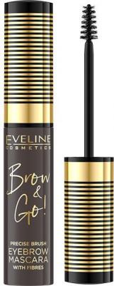 Стойкая тушь для бровей BROW & GO с микрофиброй: 01 MEDIUM BROWN, 6 мл – фото 3