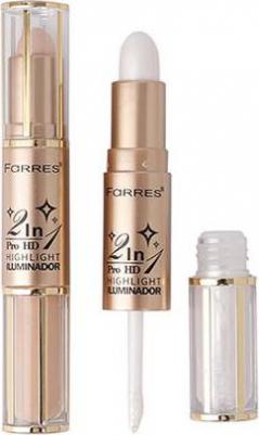 Хайлайтер для лица 2 в 1 "Highlight Illuminador" молочный тон 01 – фото 2