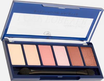 Тени для век Love Forever палетка 6 цветов спонж в комплекте, вариант 01 – фото 1