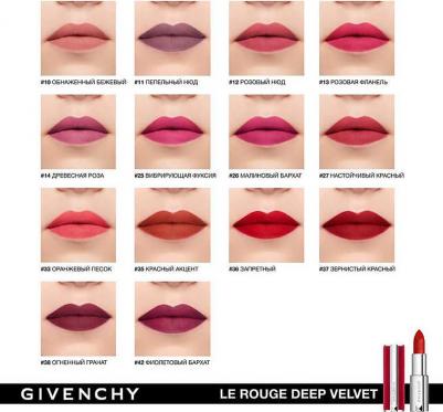 Помада для губ Стойкая матовая губная помада Le Rouge Deep Velvet – фото 3