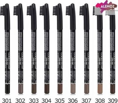 к_gold.rose_кар.д/бр.dream eyebrow pencil_302 кофе с молоком 33C018302 8691190603090 – фото 1