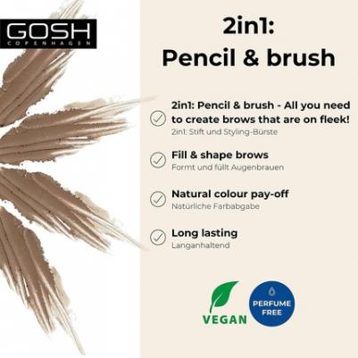 Карандаш для бровей Eyebrow Pencil, 1,2 г, 01 коричневый – фото 4