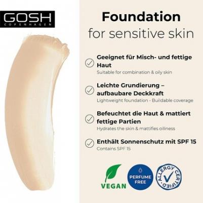 Тональное средство Тональная основа для лица Hydramatt Foundation SPF 15 – фото 3