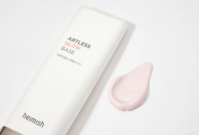 База под макияж с эффектом сияния Artless Glow Base SPF50+/PA+++, 40 мл, розовая – фото 11