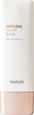 База под макияж с эффектом сияния Artless Glow Base SPF50+/PA+++, 40 мл, розовая – фото 14