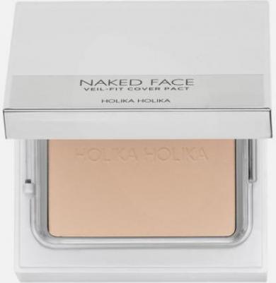 Компактная пудра для лица Naked Face Veil-Fit Cover Pact 02 Natural Beige, натурально-бежевый, 12 г – фото 7