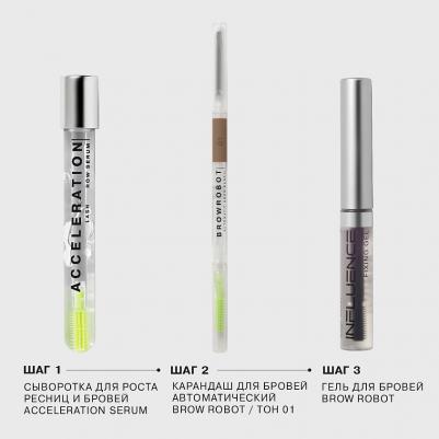 Карандаш для бровей автоматический Brow robot/Automatic brow pencil тон/shade 01 – фото 14