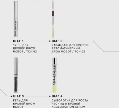 Карандаш для бровей BROW ROBOT автоматический ультратонкий, тон 02 – фото 13