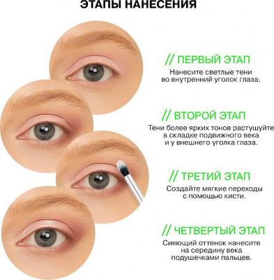 Палетка теней для век Butterfly Effect холодная нюдовая палитра, 15 г – фото 4