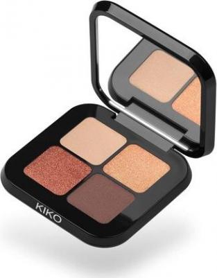 Палитра теней для век Bright Quartet с четырьмя запеченными тенями для сухого и влажного нанесения, бордовые вариации – фото 4