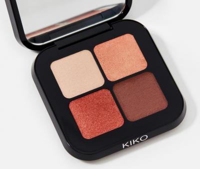 Палитра теней для век Bright Quartet с четырьмя запеченными тенями для сухого и влажного нанесения, бордовые вариации – фото 6