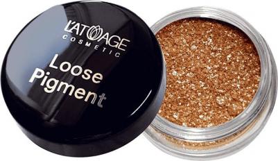 Тени-пигмент Loose Pigment тон 604 золотой песок 2 г / тени для век / контуринг для глаз / блестящие / тальк / косметика женская / макияж для глаз /