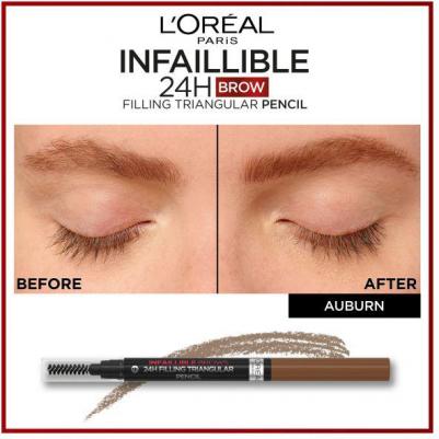 Автоматический карандаш для бровей Infaillible Brows Triangular Pencil – фото 8