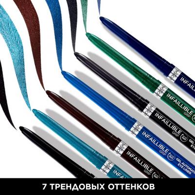 Гель-лайнер для глаз Infaillible Grip Gel Automatic Intense Black, 1 мл – фото 15