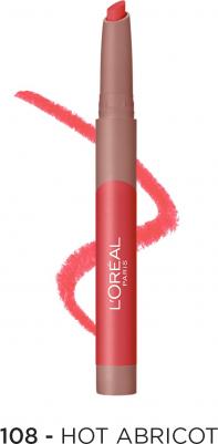 Помада для губ Матовая помада-стик "Infaillible Matte Lip Crayon", оттенок 108, персиковый – фото 6