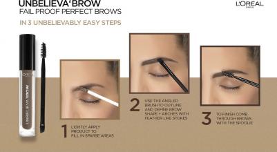 Стойкий тинт для бровей Unbelieva Brow, водостойкий, Оттенок 107, Холодный брюнет – фото 9