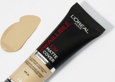 Ультраматирующий стойкий тональный крем "Infaillible 24 часа матовое покрытие", тон №155, натуральный розовый, 30 мл – фото 12