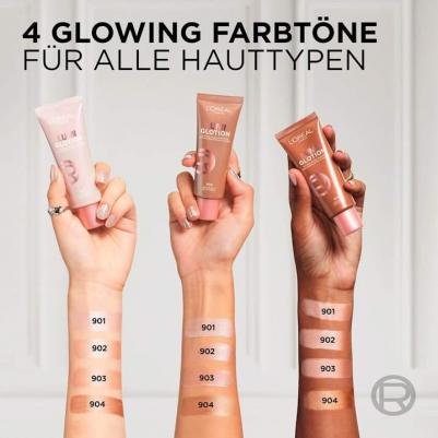 Жидкий хайлайтер для лица и тела с глицерином и маслом ши Perfect Match Lumi Glotion Natural Glow Enhancer 40 мл 901 Fair Glow – фото 8