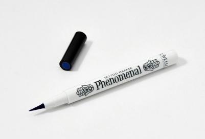 Водостойкая подводка - фломастер для век Phenomenal tattoo marker 03, Синий, 1г – фото 7