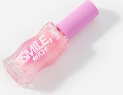 Блеск для губ "Smile, *itch!", тон 05 прозрачный с золотистыми сияющими частицами – фото 11