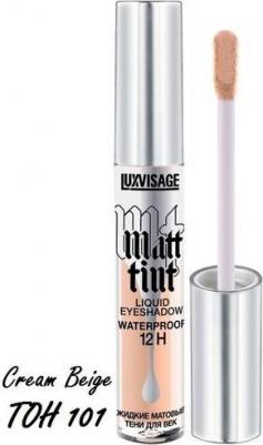 Тени для век жидкие матовые тон 101 cream beige matt tint waterproof 12h, 3 мл – фото 2