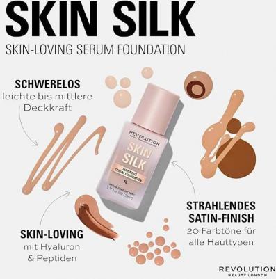 Тональная основа для лица Skin Silk Serum Foundation, тон F1 – фото 10