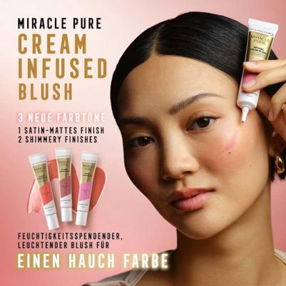 Кремовые румяна Miracle pure, цвет 01 radian rose, 15 мл – фото 9