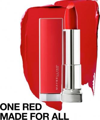 Помада для губ "Color Sensational" Made for all, оттенок 382, RED FOR ME, матовый красный,4.4г – фото 6