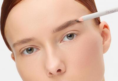 Карандаш для бровей стойкий с щеточкой MAKE UP оттенок 02 графитовый. Декоративная косметика для макияжа – фото 10