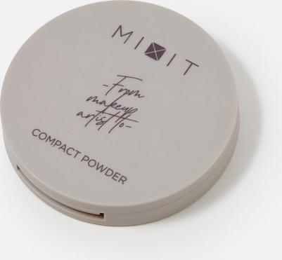 Компактная матирующая пудра для лица MAKE UP тон 04 карамельный. Профессиональная декоративная косметика макияжа – фото 6