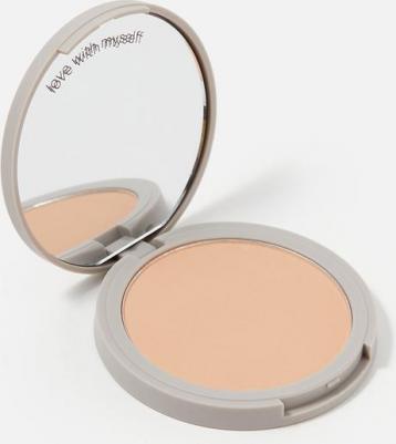 Компактная матирующая пудра для лица MAKE UP тон 04 карамельный. Профессиональная декоративная косметика макияжа – фото 7