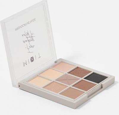 Палетка теней для век MAKE UP нюдовая, 9 оттенков. Профессиональная декоративная косметика для макияжа глаз – фото 7