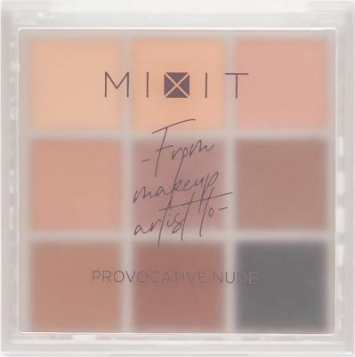 Палетка теней для век MAKE UP нюдовая, 9 оттенков. Профессиональная декоративная косметика для макияжа глаз
