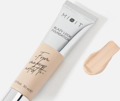 Тональный крем с эффектом сияния MAKE UP с SPF 30, тон 02 натуральный розовый. Декоративная косметика макияж лица – фото 2