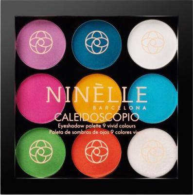 Палетка теней для век 9 ярких оттенков CALEIDOSCOPIO №525, мультицветный