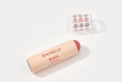 Румяна для лица сатиновые, в стике, Belleza №423, нежный розовый – фото 9