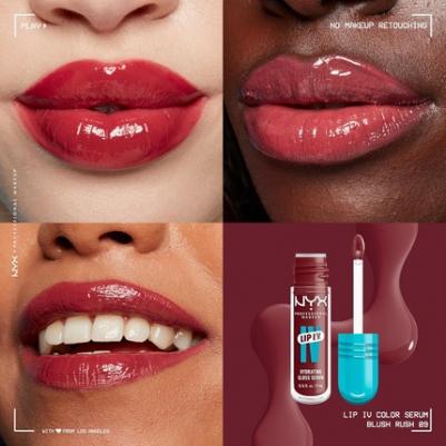 Lip iv увлажняющий блеск для губ блеск для губ, цвет blush rush, 5 мл – фото 1