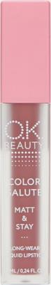 Матовая стойкая жидкая губная помада COLOR SALUTE MATT & STAY long-wear liquid lipstick тон Joy